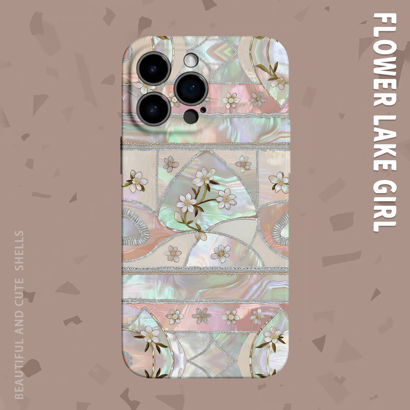 【美疯了】艺术多彩花朵手机壳