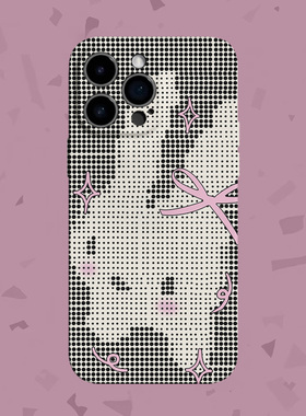 【小乖乖】中古像素萌兔适用iPhone16/15promax手机壳华为mate60软OPPOreon12vivoS20苹果14一加ACE3小米15