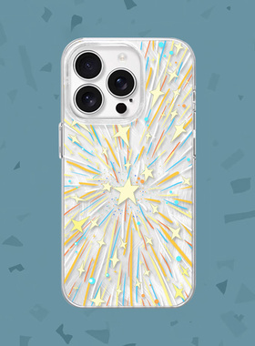 【点点星光】多巴胺星星适用iPhone15/16promax手机壳红米K70羽纱vivoS18华为mete60小米15一加ACE3苹果14/13