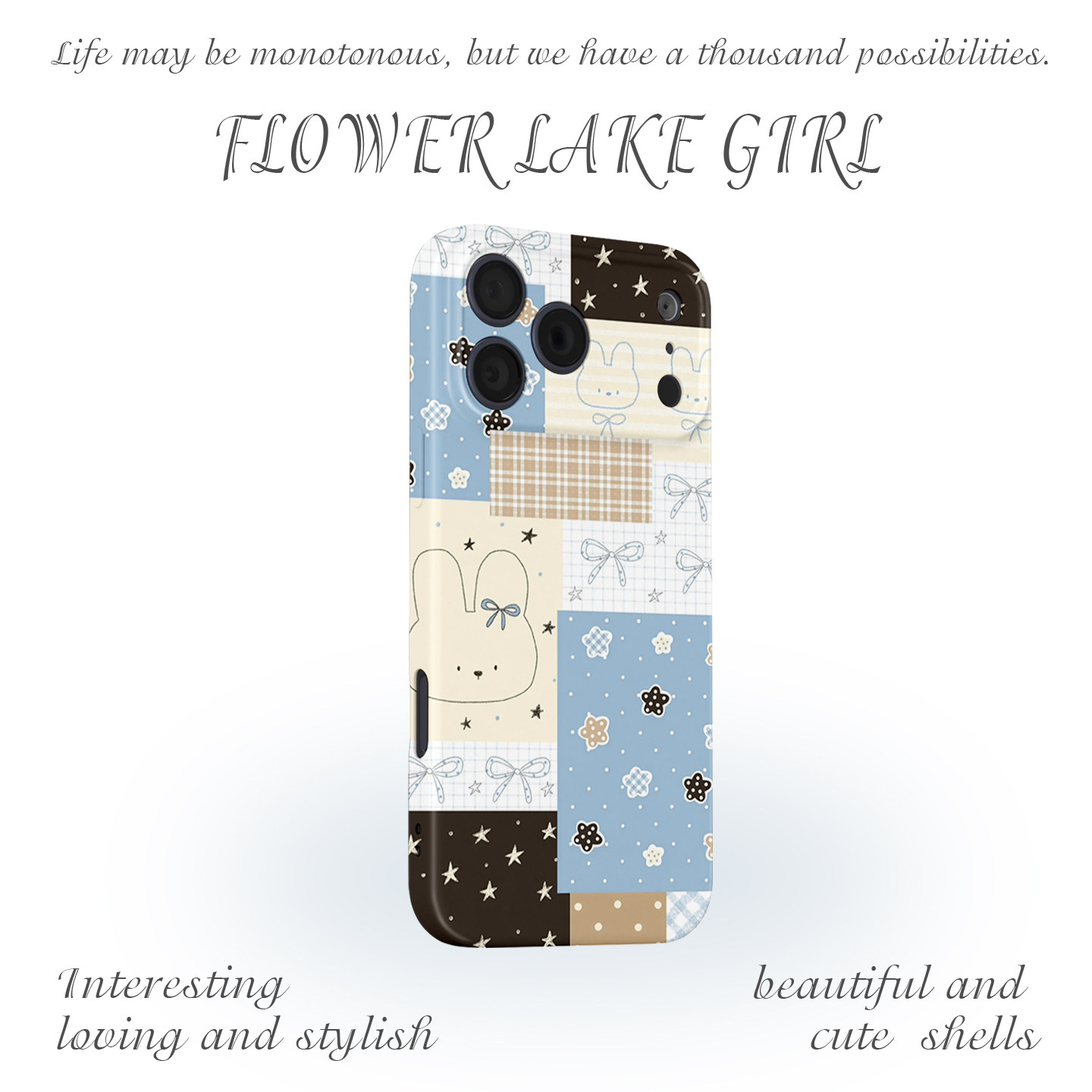 【萌兔物集】韩系清新拼接适用iPhone16/17promax手机壳华为mate70软OPPOreon12vivoS20苹果14一加ACE3小米15,3C数码配件,手机保护套/壳,淘宝优惠券,粉丝福利购,淘宝优惠卷