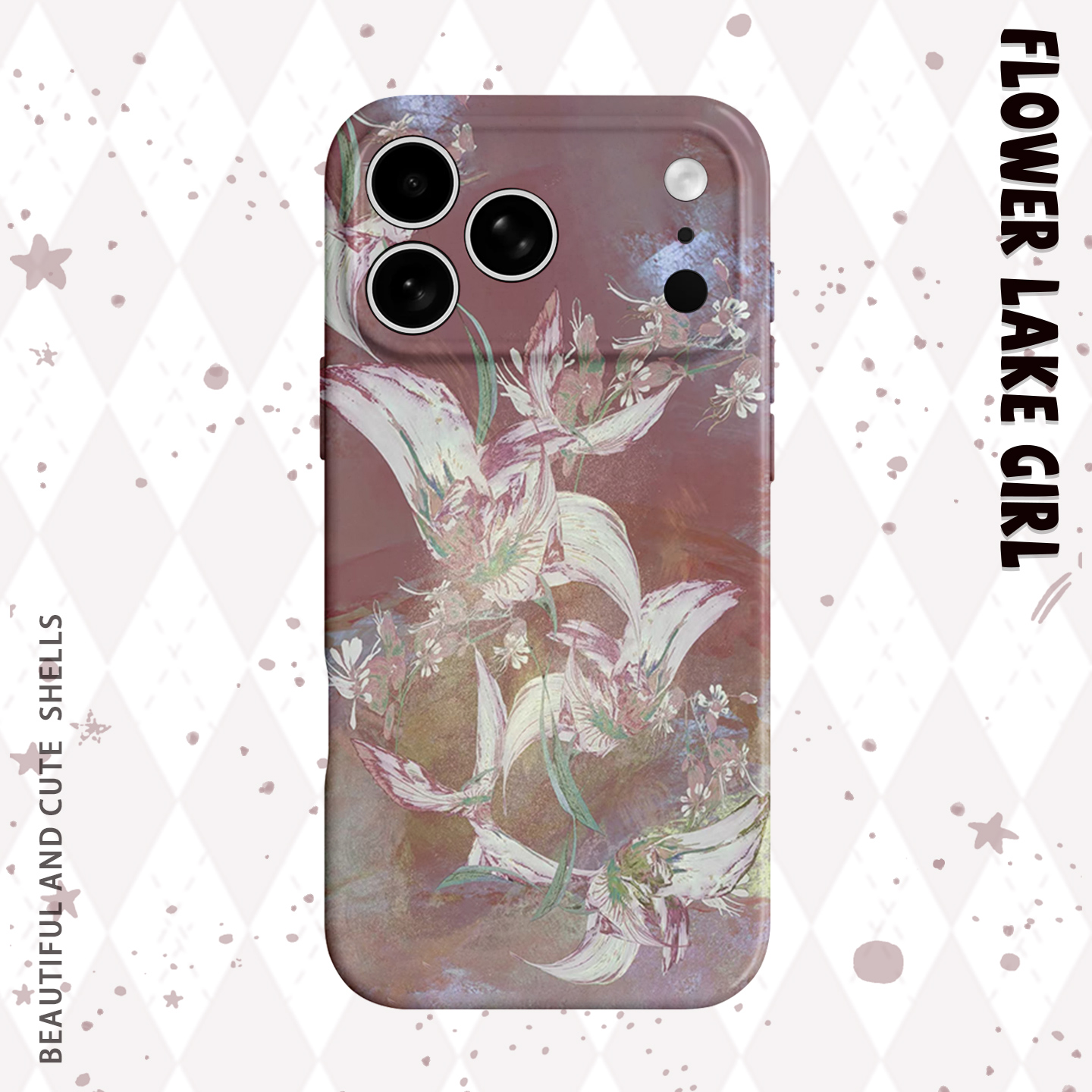 【超绝唯美艺术】落日红莲手机壳