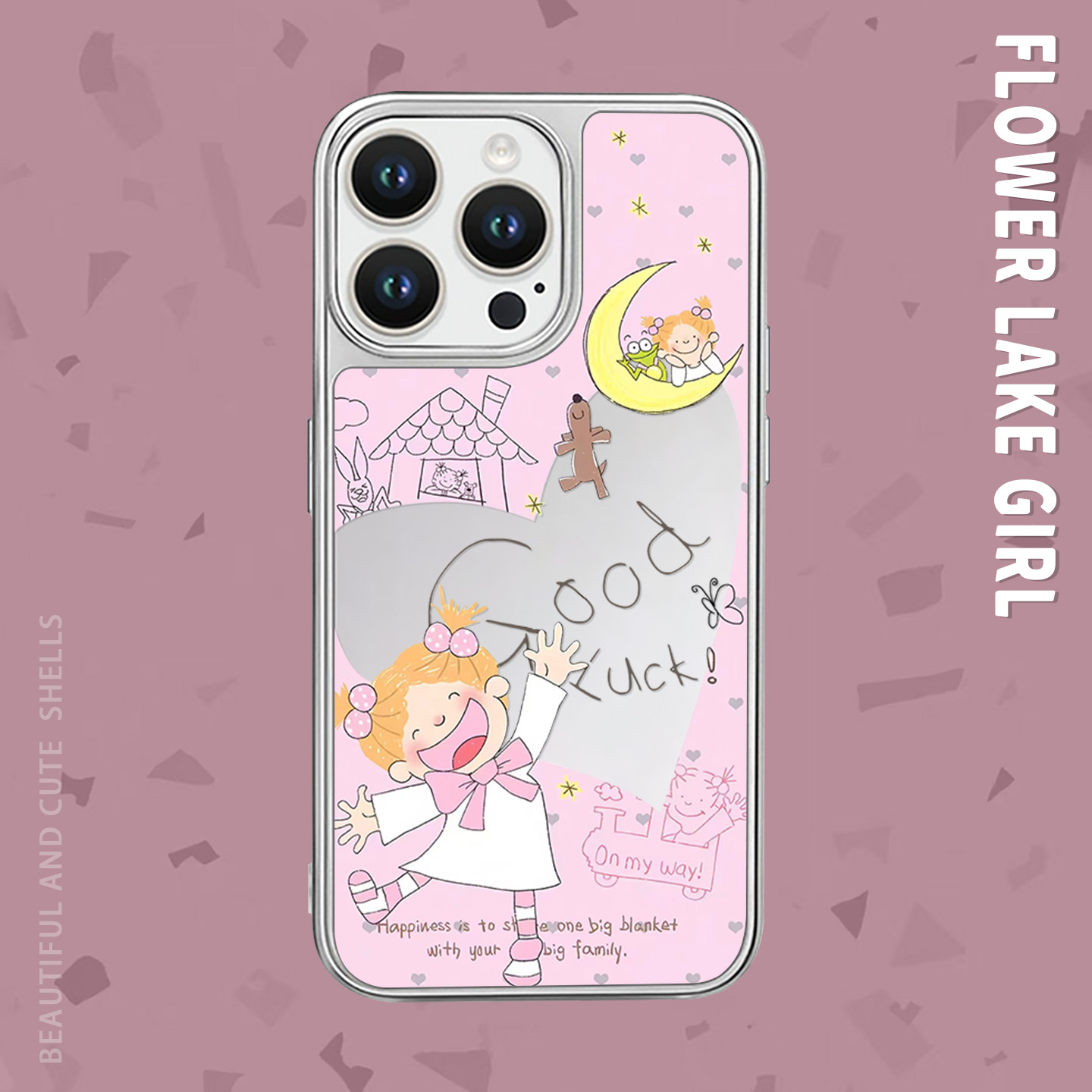 【微笑百事达】涂鸦女孩手机壳