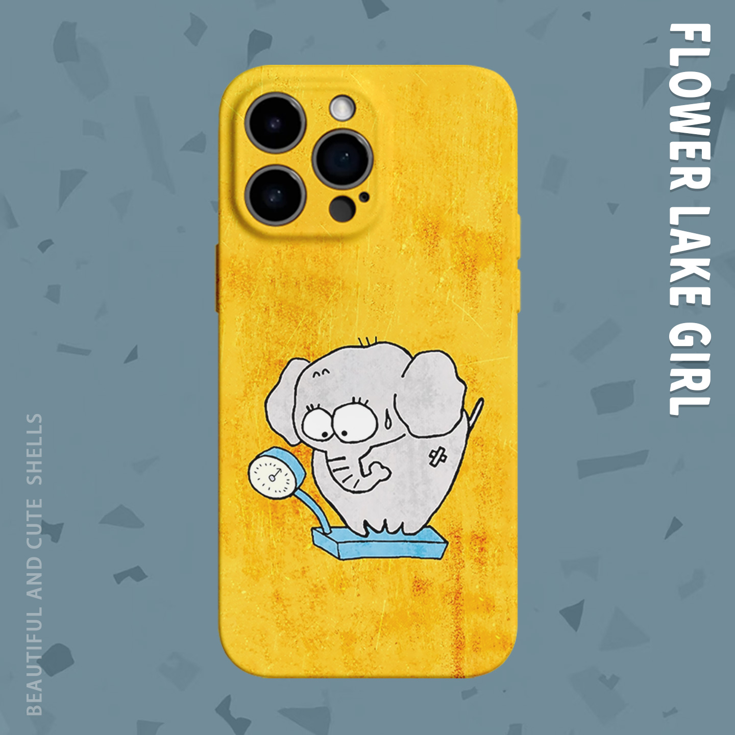 【该减肥啦】惊讶称重大象适用iPhone16/15promax手机壳华为P70Pro苹果13OPPOreon9软vivoS15一加ACE3红米K80