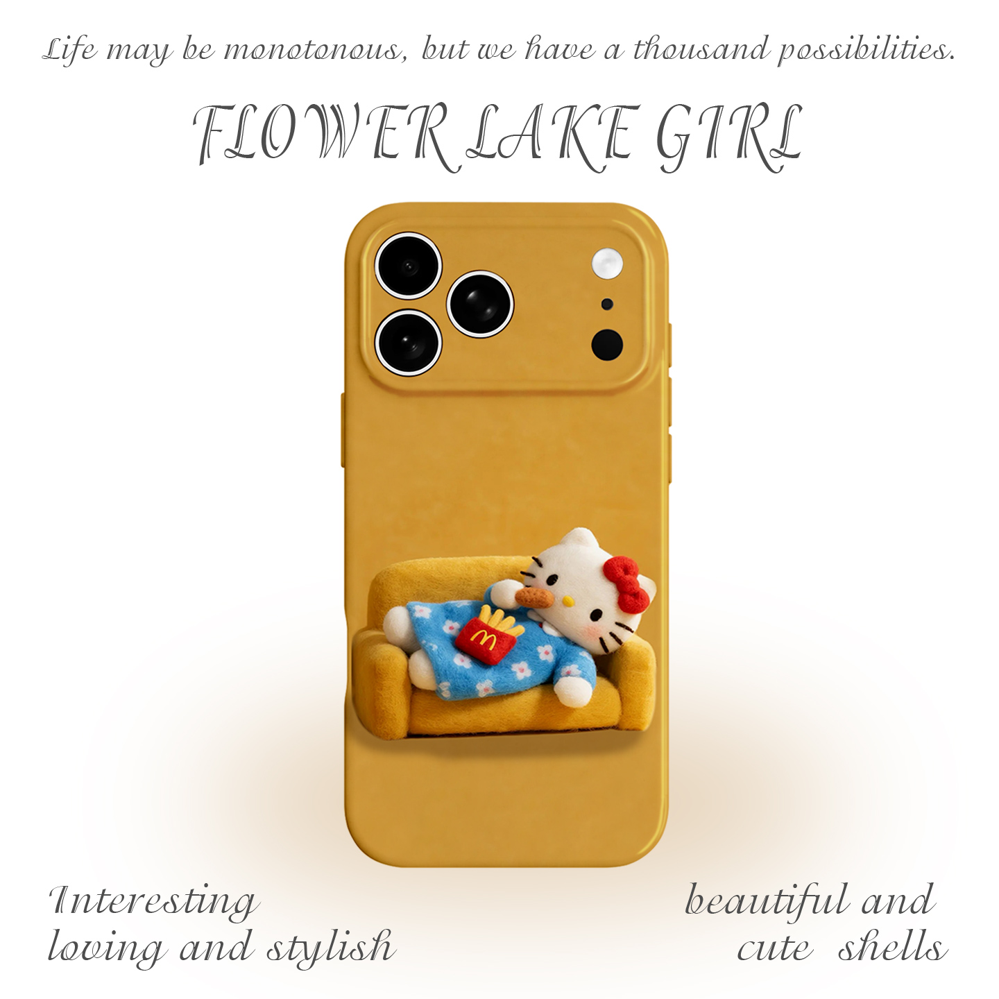 【摆烂小猫我爱了】卡通手机壳