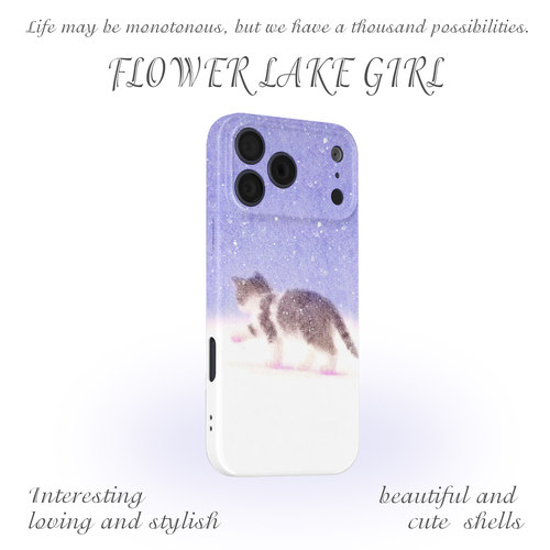 【好浪漫的配色】雪落猫咪手机壳