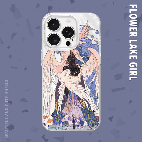 【暗黑风高级感】紫翼天使手机壳