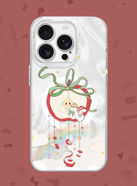 【猫信使】治愈苹果风铃适用iPhone16/15pro手机壳红米K70磁吸vivos19华为mete60羽纱一加ACE3小米14一加11