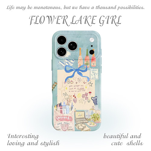 【爱了爱了】绘画蝴蝶结手机壳