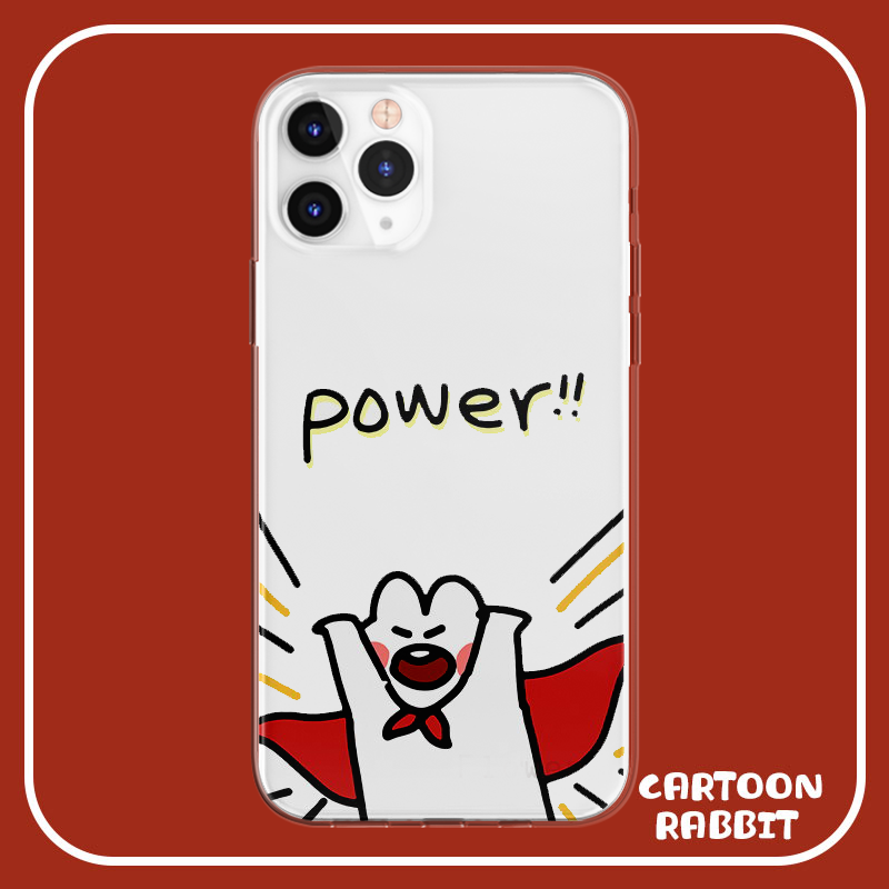 可爱加油超人兔子苹果手机壳华为