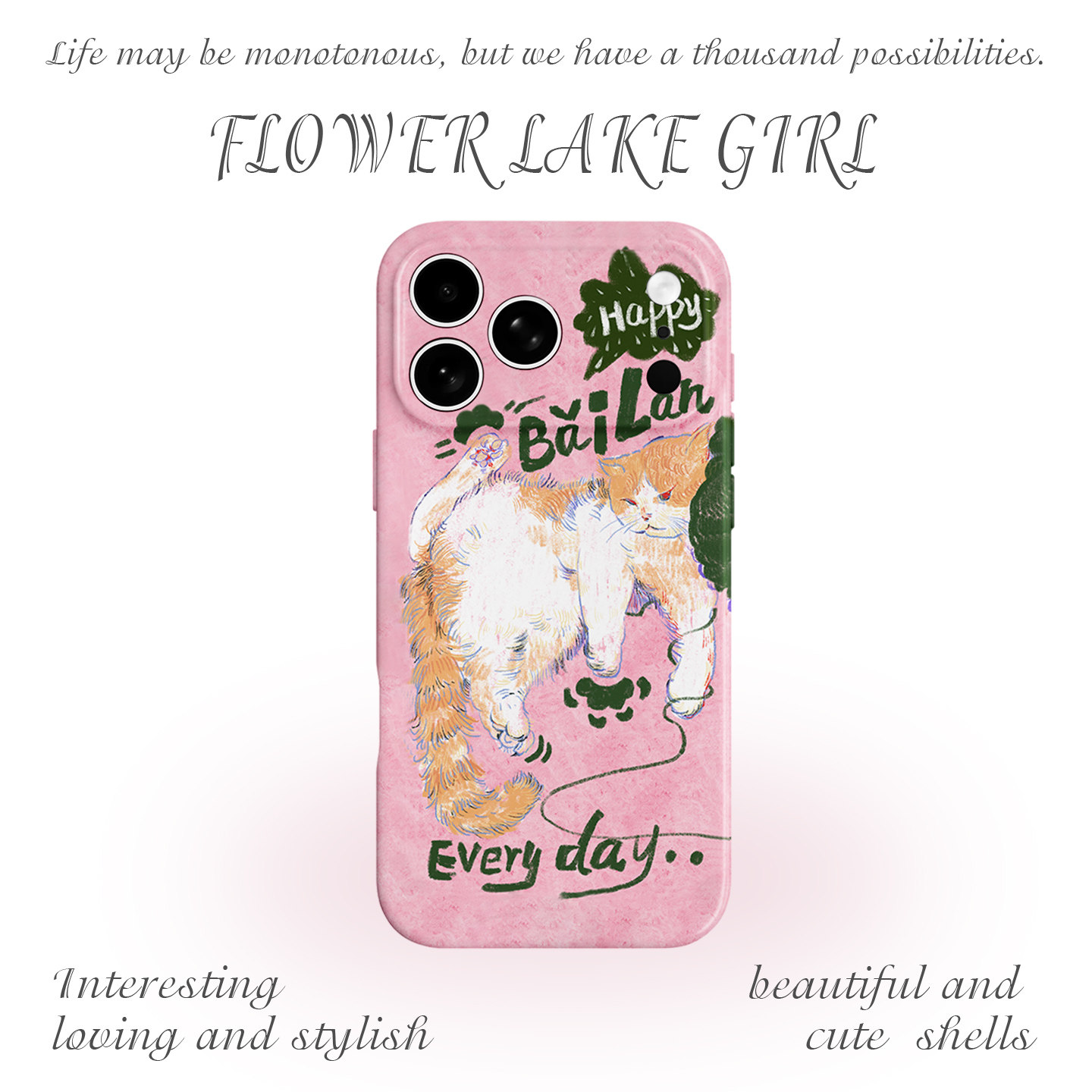 【休息一会】涂鸦文艺猫咪适用iPhone17/16promax手机壳华为mate60软OPPOreon12vivoS20苹果14一加ACE3小米15