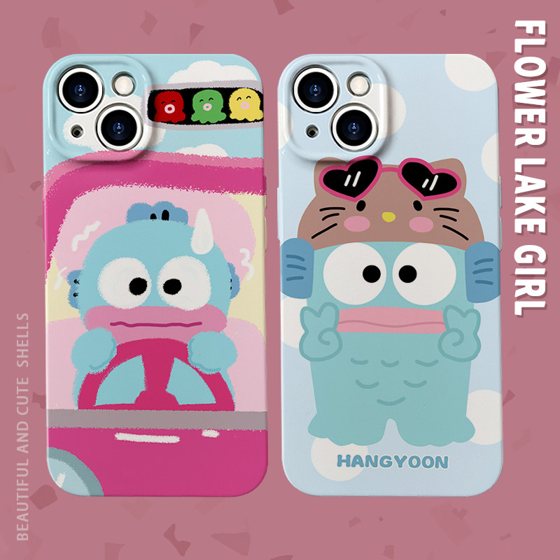 大嘴鱼~情侣可爱菲林适用iPhone14promax/12手机壳vivos15华为nova10硬壳OPPOreno9小米13红米k60苹果13mini,3C数码配件,手机保护套/壳,淘宝优惠券,粉丝福利购,淘宝优惠卷