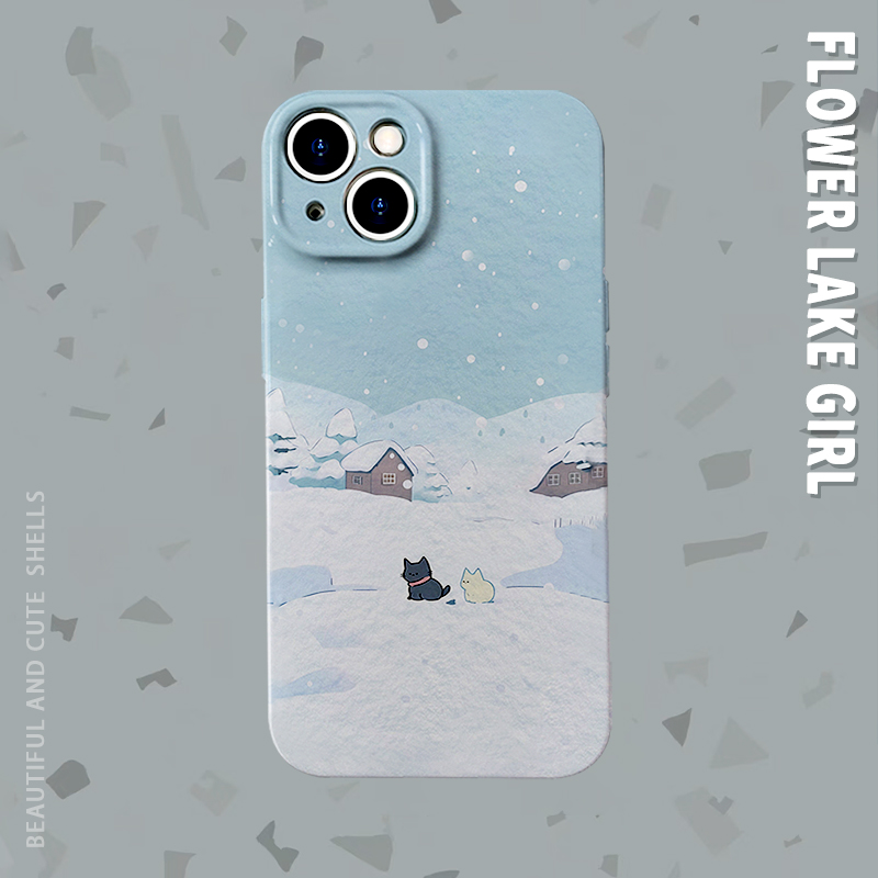 【有你就不孤单】雪地小狗手机壳