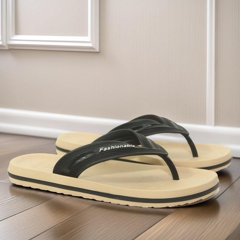 2025夏新款PVC男人字拖鞋 居家外穿防滑夹脚舒适休闲沙滩男士拖鞋,流行男鞋,人字拖,淘宝优惠券,粉丝福利购,淘宝优惠卷