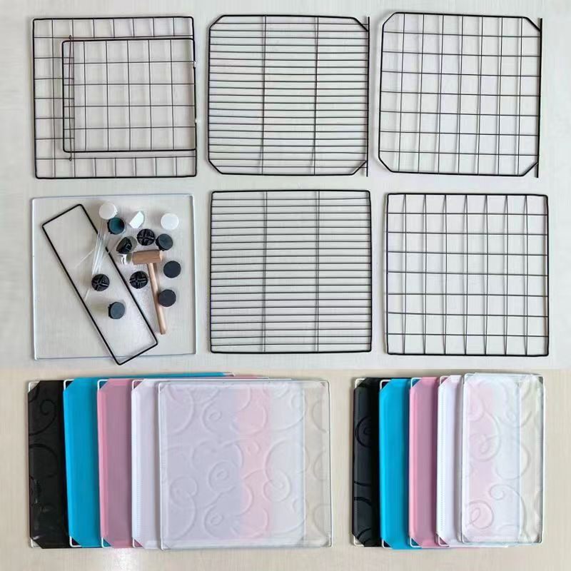 DIY猫笼网片狗笼加密网片内翻门宠物笼方格网兔笼铁网鸡笼配件