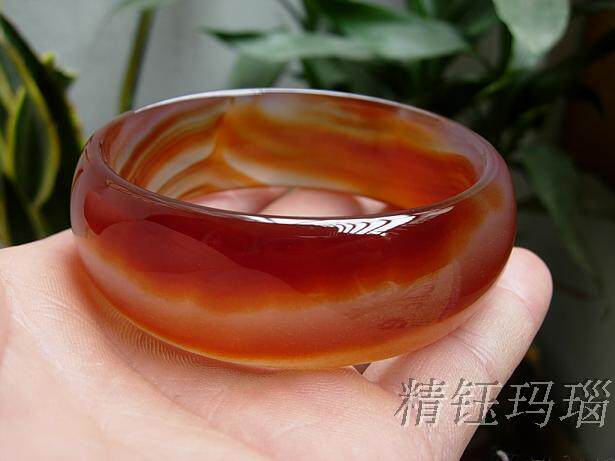 新鲜出炉正品巴西玛瑙手镯57m手镯