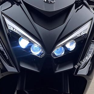 適用于光陽ST250大燈總成改裝 16車燈 LED透鏡激光矩陣模組CK250T