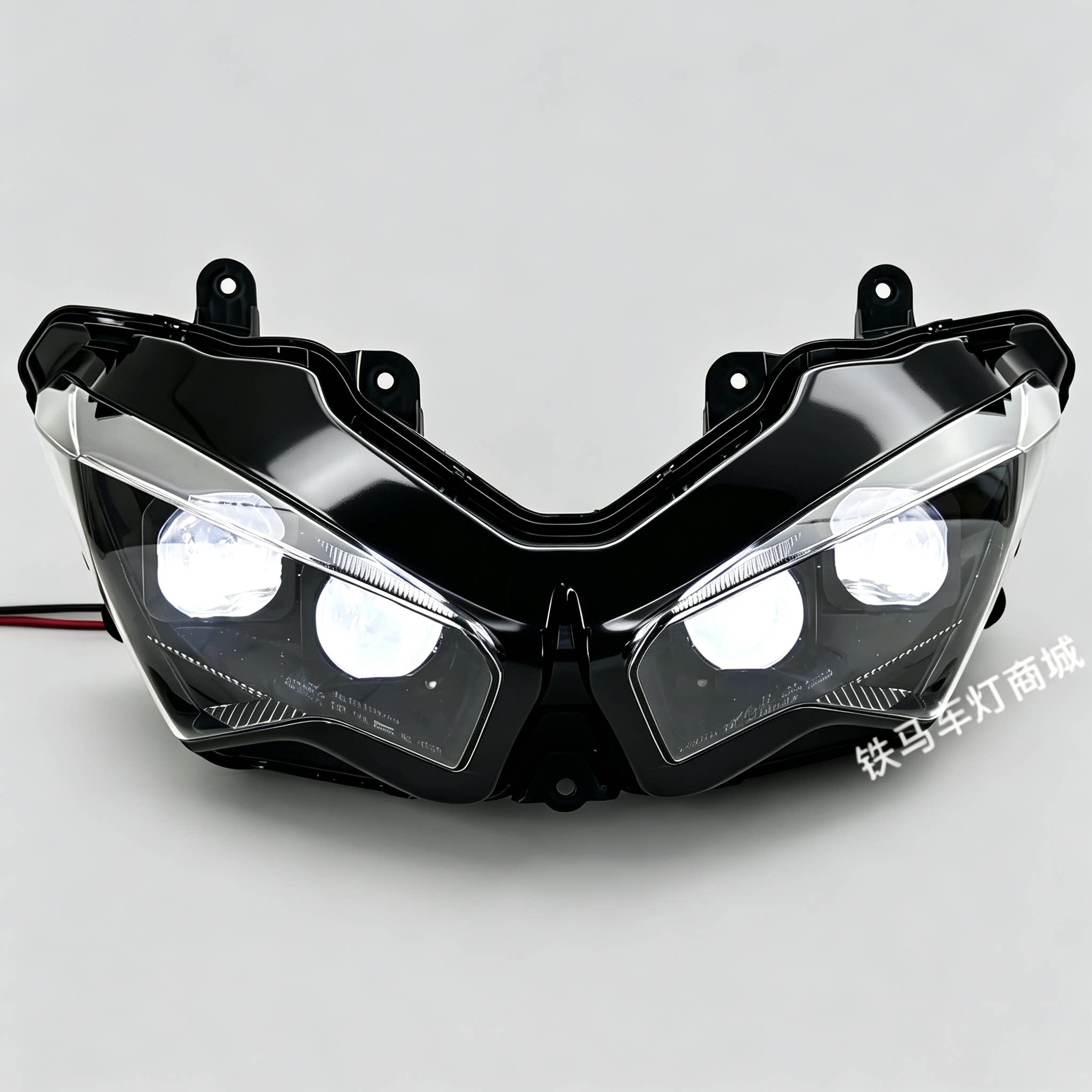 适用川崎忍者400NINJA400/650/ZX4RR大灯总成改装LED矩阵激光透镜