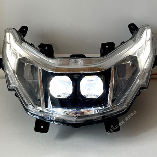 适用本田NCR125大灯改装WH125T-9E车灯升级LED矩阵模组恶魔眼总成