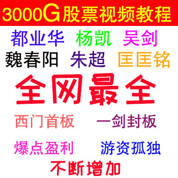 股票视频教程炒股视频教程打包