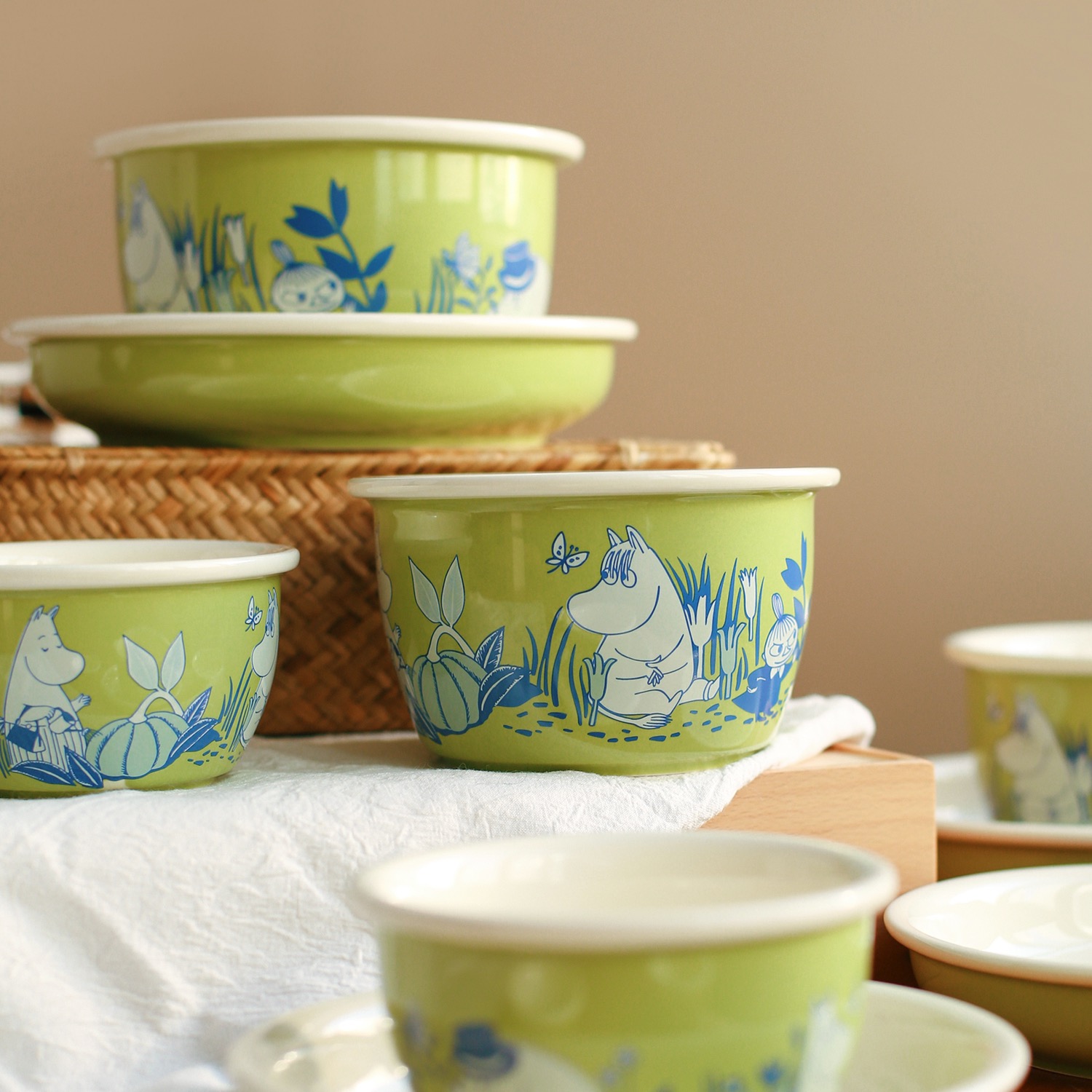 Moomin创意清新限定款陶瓷餐具