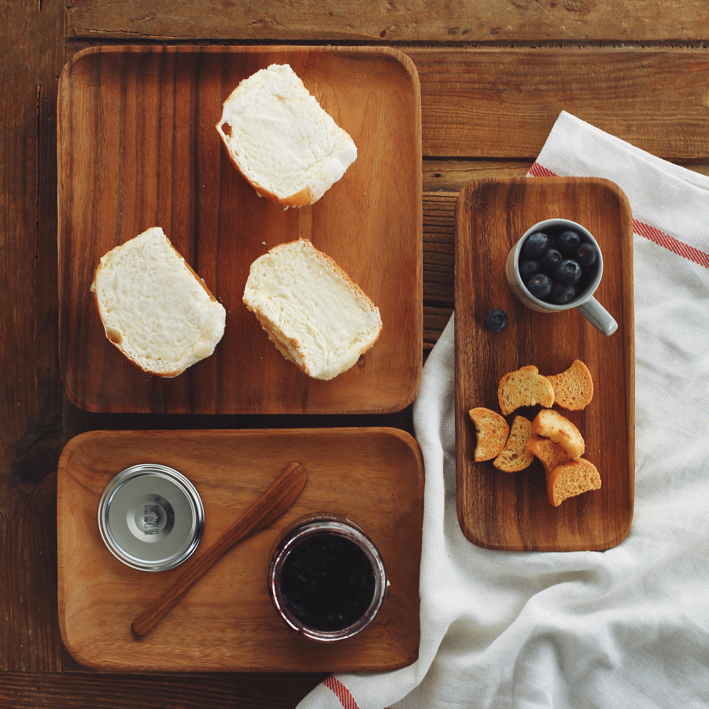 一宅日式相思木制日料方形西餐盘