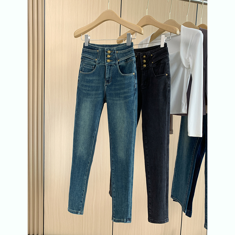 【高腰收腹】修身弹力小脚裤~