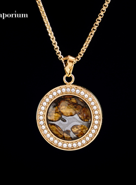 镶嵌美国Brenhan橄榄陨石切片