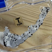 智利San juan 090圣.胡安硅酸盐铁陨石切片标本宇宙星星收藏