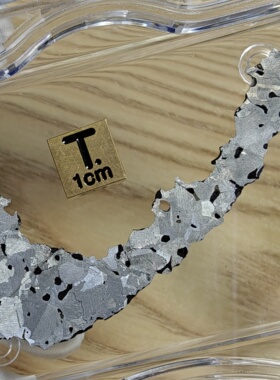 智利圣胡安硅酸盐铁陨石切片标本