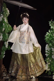 [捻香原创]{逢时遇景}满地金纱料马面 定制 日常 4.5米专拍