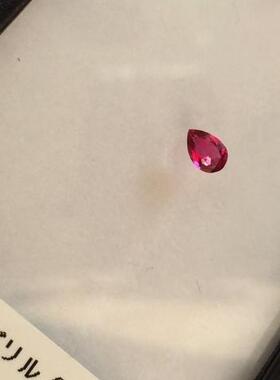 稀少的红色绿柱石0.219克拉Bixbite/Red Beryl