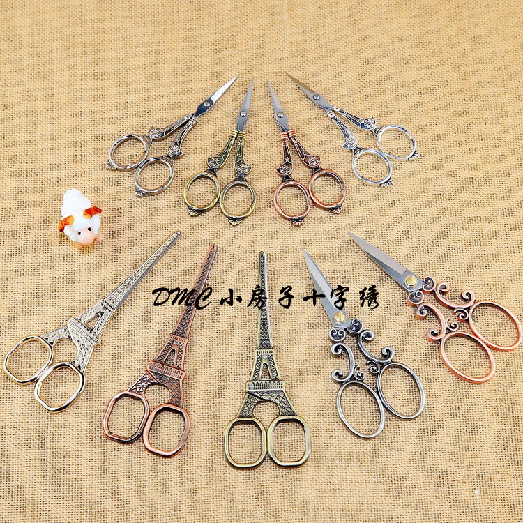 十字绣刺绣工具 欧式复古剪刀 手工仿古雕花剪子 布艺拼布缝纫