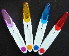 工具透明随身携带彩色12cm剪刀