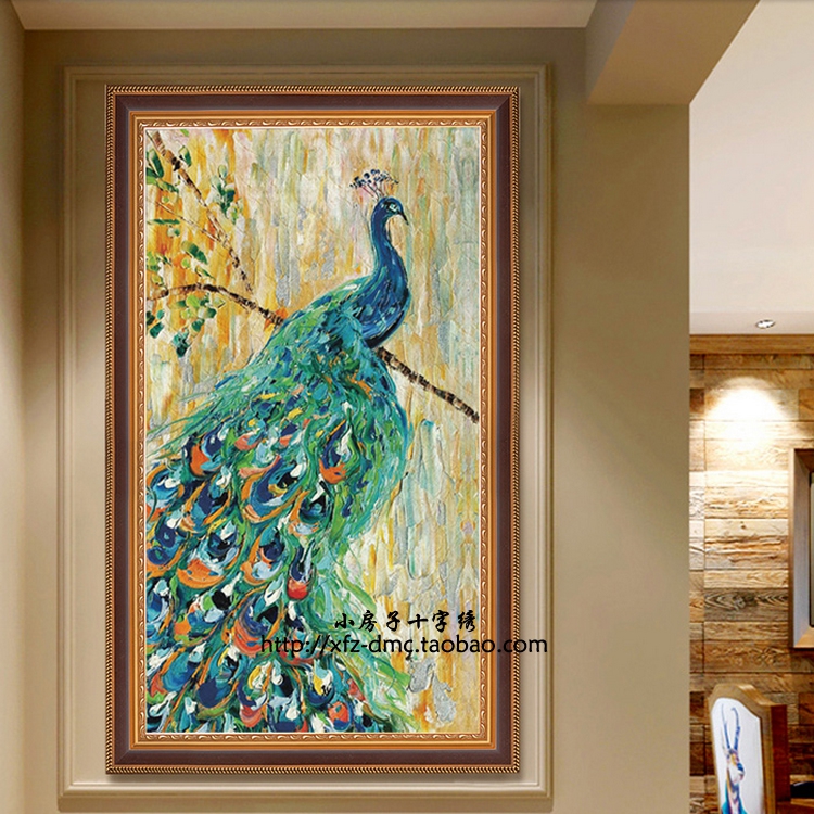 小法国客厅十字绣正品房子DMC