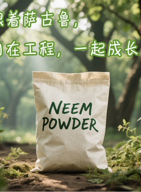 印度isha苦楝粉 姜黄印度天然清洁杀菌isha苦楝粉袋装100g/盒