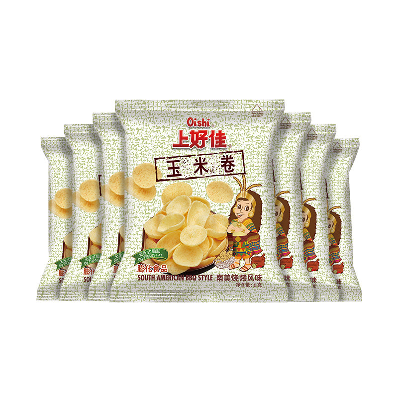 oishi/上好佳小包玉米卷小袋休闲膨化零食大礼包 办公室怀旧零