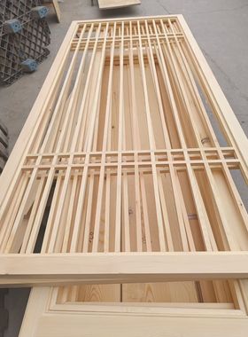 实木花格雕花板镂空门新中式门窗装饰古建园林四合院仿古屏风