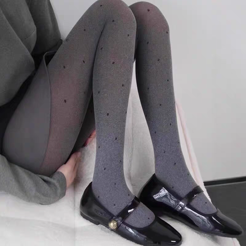 秋冬韩剧大女主！格雷系灰色波点连裤wa！精致好看！微压藏肉显瘦,女士内衣/男士内衣/家居服,连裤袜/打底袜,淘宝优惠券,粉丝福利购,淘宝优惠卷
