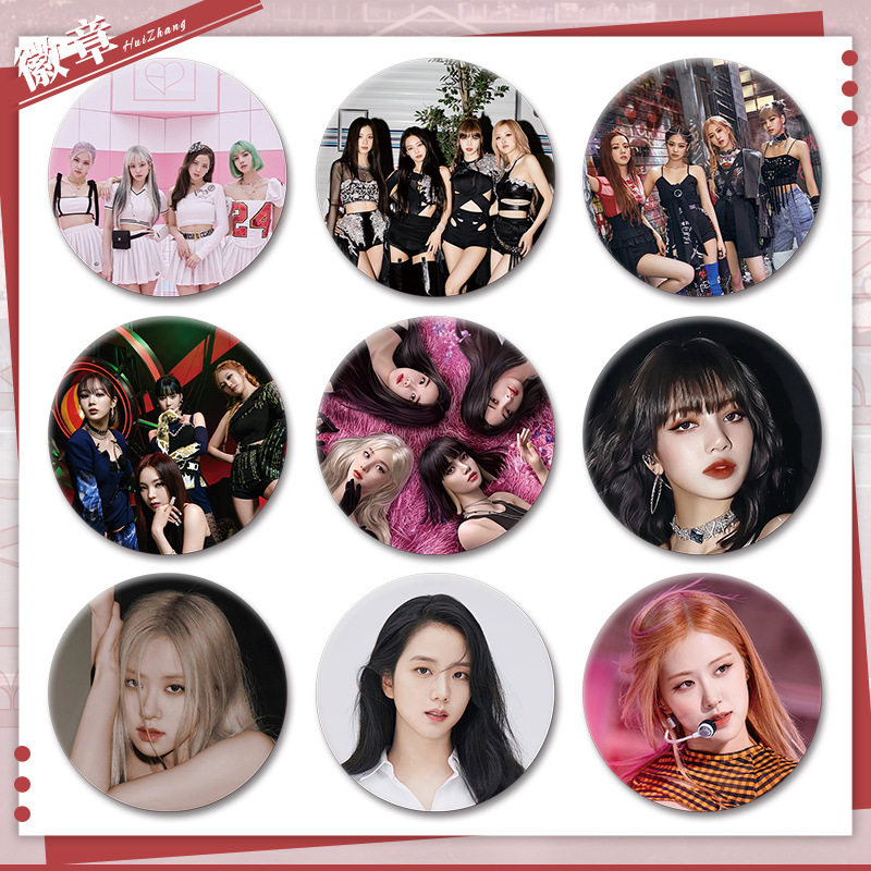 韩国女团101系列金智秀金珍妮朴彩英lisa徽章明星周边