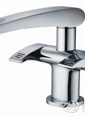 申鹭达卫浴双把单孔面盆龙头冷热水全铜龙头LD12111清仓处理价