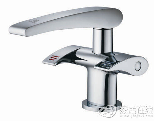 申鹭达卫浴双把单孔面盆龙头冷热水全铜龙头LD12111清仓处理价
