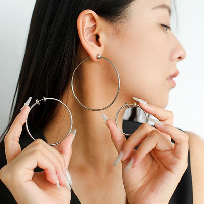 欧美ins简约个性冷淡风超大耳圈