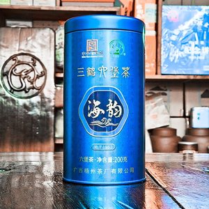 三鹤黑茶槟榔香广西特产六堡茶