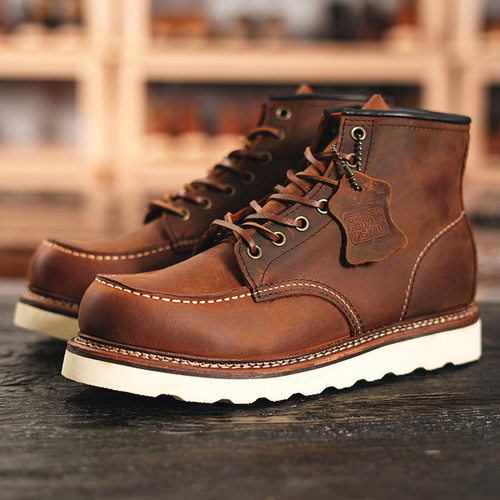 阿美咔叽美式复古马丁靴