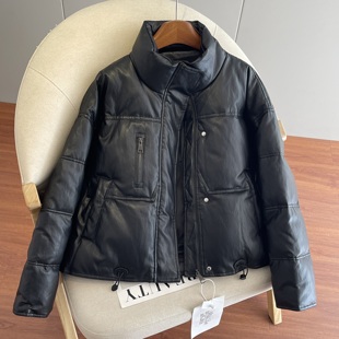 韩系短款羽绒服女冬季新款白鸭绒内胆蛋白皮皮衣巨好看的冬装外套