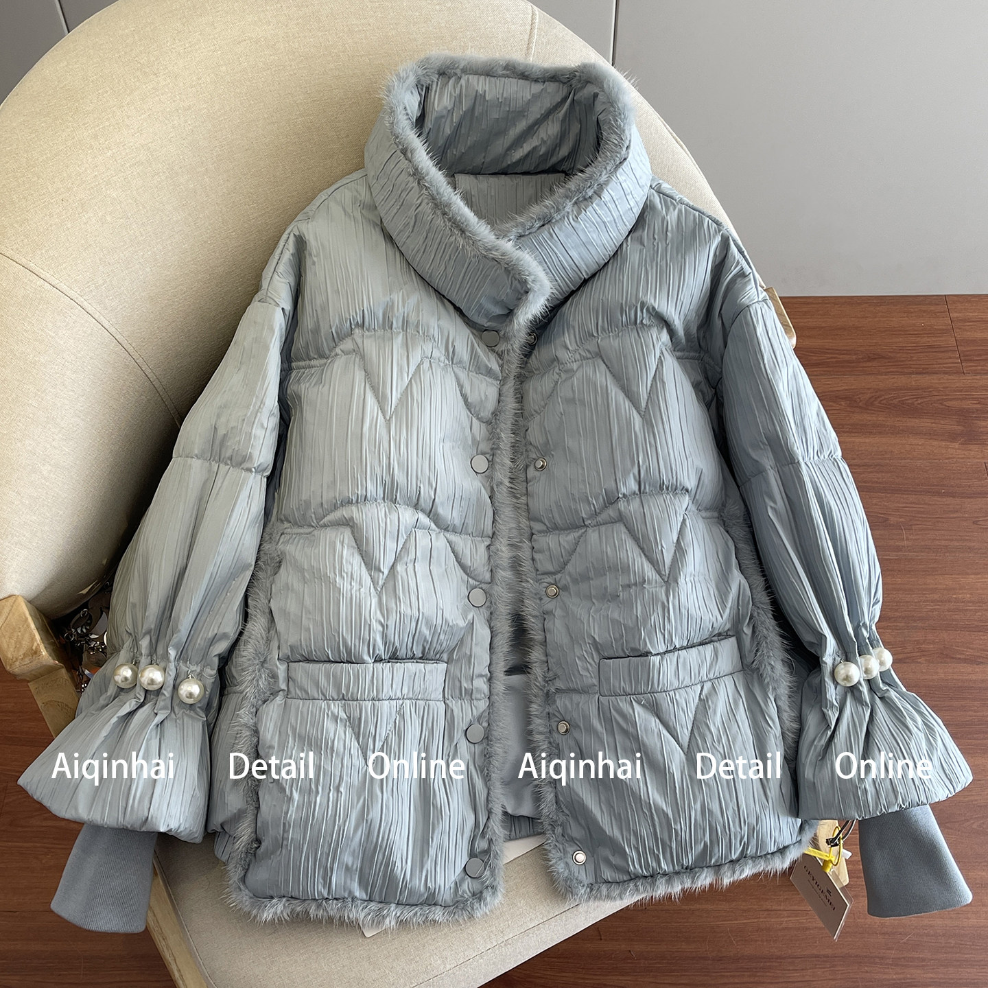 小香风短款羽绒服女2025冬季新款水貂毛小个子独特漂亮冬装厚外套