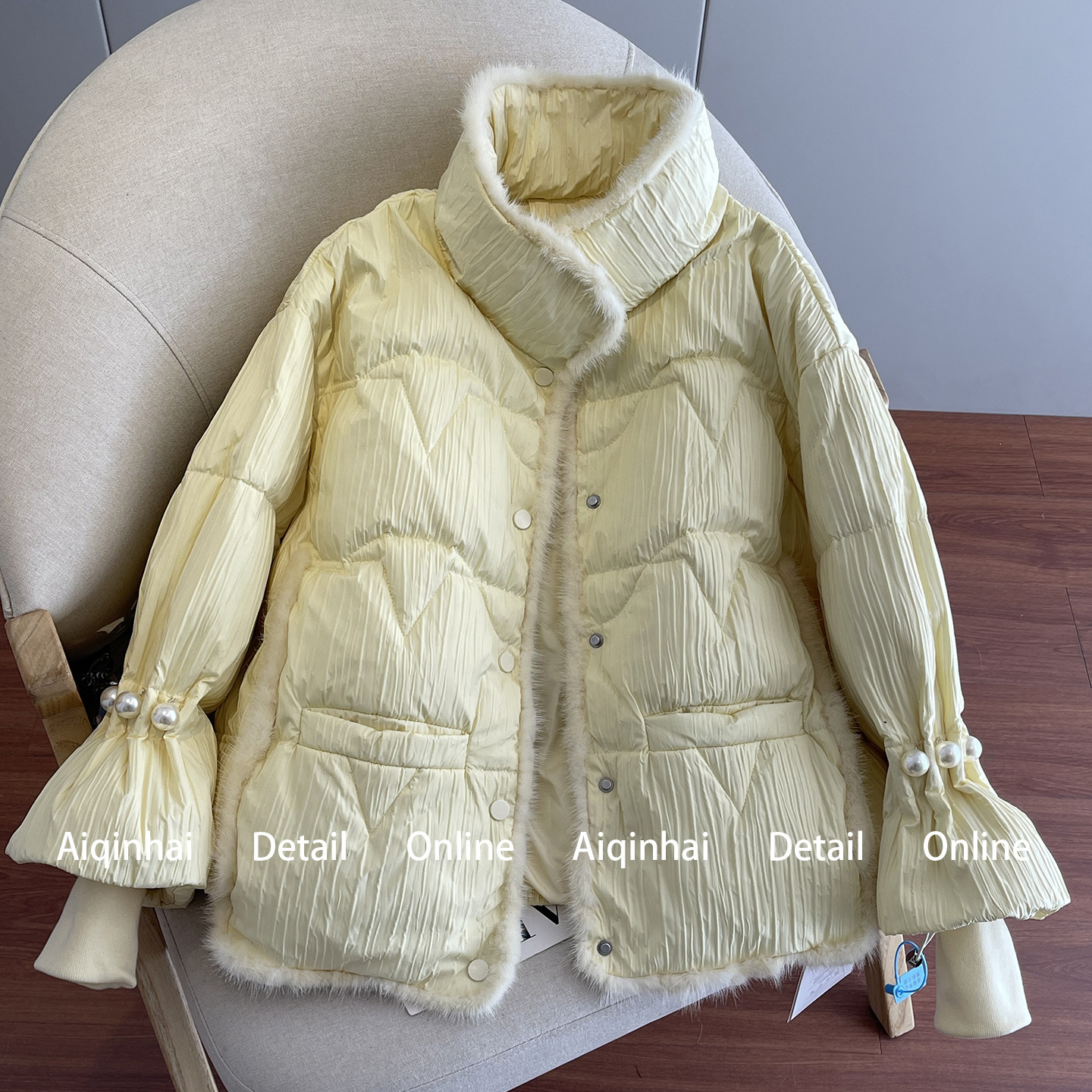 小香风短款羽绒服女2025冬季新款水貂毛小个子独特漂亮冬装厚外套