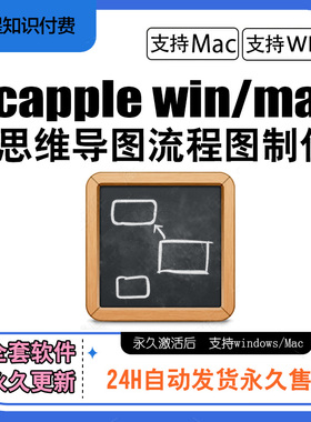 Scapple for 思维导图制作软件编辑脑图流程图制作工具 Mac Win