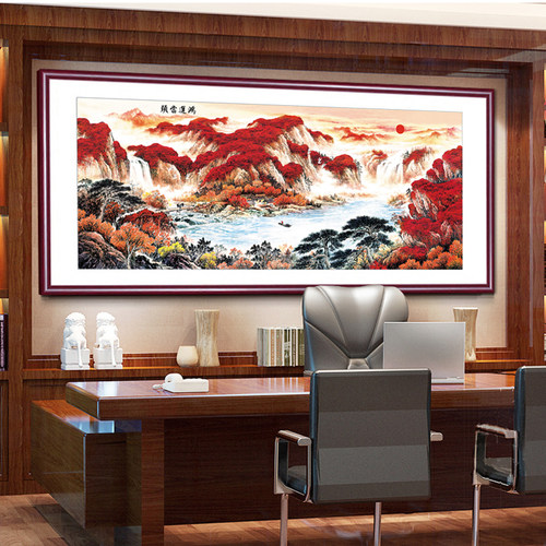 2025新款钻石画diy满钻客厅5d贴钻十字绣山水风景鸿运当头钻石绣