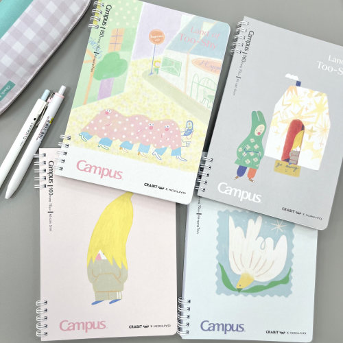 越南限定kokuyo国誉tooshy线圈A5学生笔记本简约螺旋设计campus